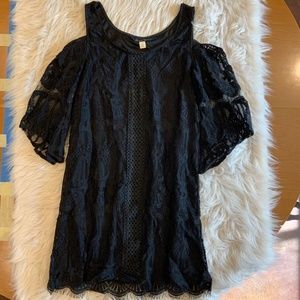 Blue Rain Black Dress